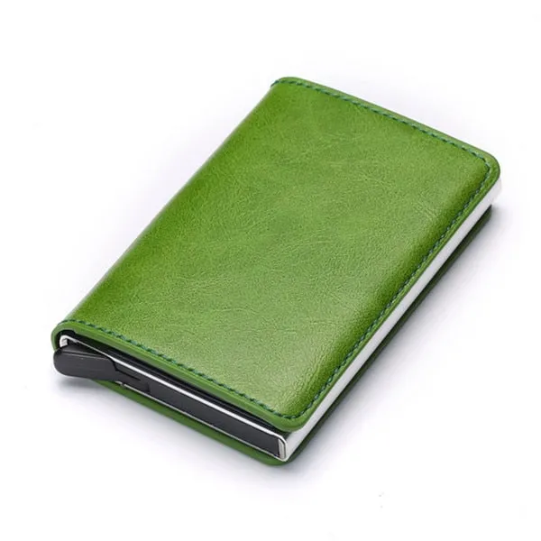 2020 Dropshipping Man Women Smart Wallet Business Card Holder Rfid Wallet Aluminum Metal Credit Business Mini Card Wallet