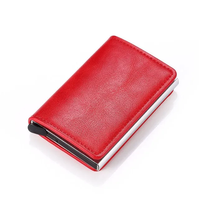 2020 Dropshipping Man Women Smart Wallet Business Card Holder Rfid Wallet Aluminum Metal Credit Business Mini Card Wallet