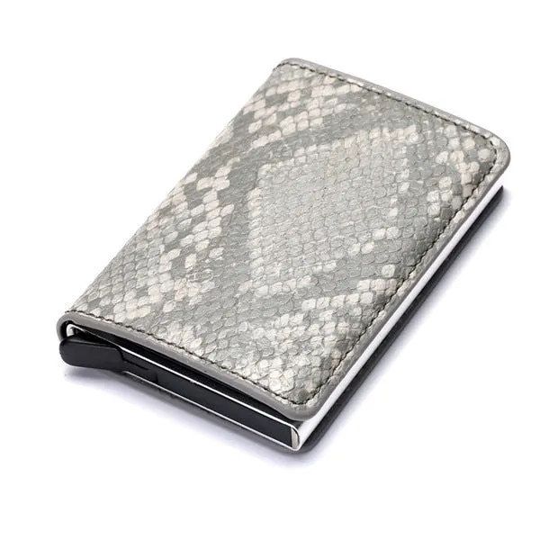 2020 Dropshipping Man Women Smart Wallet Business Card Holder Rfid Wallet Aluminum Metal Credit Business Mini Card Wallet