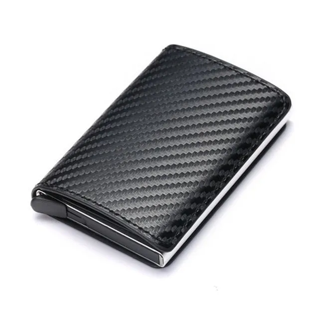 2020 Dropshipping Man Women Smart Wallet Business Card Holder Rfid Wallet Aluminum Metal Credit Business Mini Card Wallet