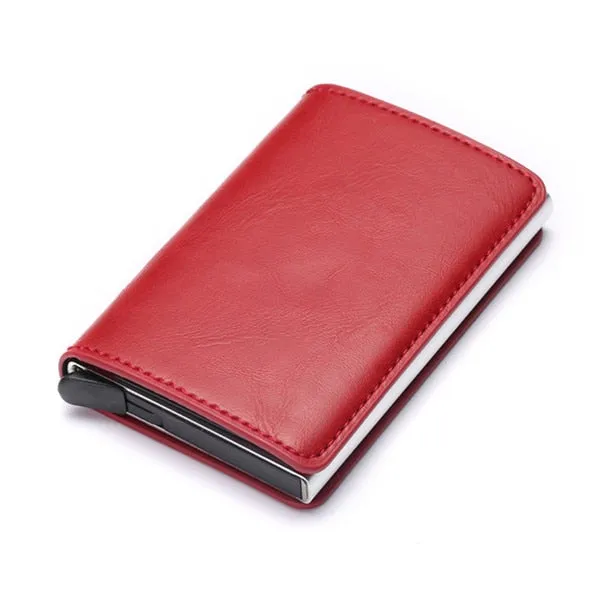 2020 Dropshipping Man Women Smart Wallet Business Card Holder Rfid Wallet Aluminum Metal Credit Business Mini Card Wallet