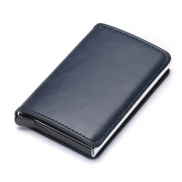 2020 Dropshipping Man Women Smart Wallet Business Card Holder Rfid Wallet Aluminum Metal Credit Business Mini Card Wallet