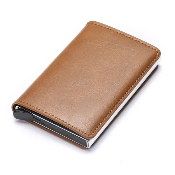 2020 Dropshipping Man Women Smart Wallet Business Card Holder Rfid Wallet Aluminum Metal Credit Business Mini Card Wallet