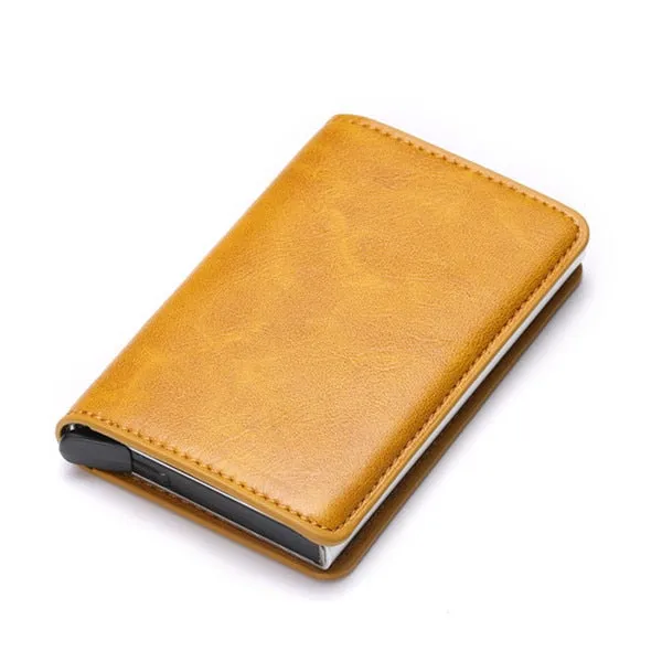 2020 Dropshipping Man Women Smart Wallet Business Card Holder Rfid Wallet Aluminum Metal Credit Business Mini Card Wallet