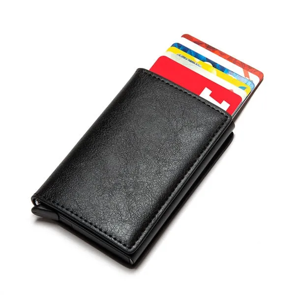 2020 Dropshipping Man Women Smart Wallet Business Card Holder Rfid Wallet Aluminum Metal Credit Business Mini Card Wallet