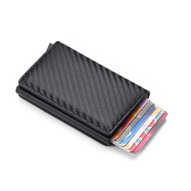 2020 Dropshipping Man Women Smart Wallet Business Card Holder Rfid Wallet Aluminum Metal Credit Business Mini Card Wallet