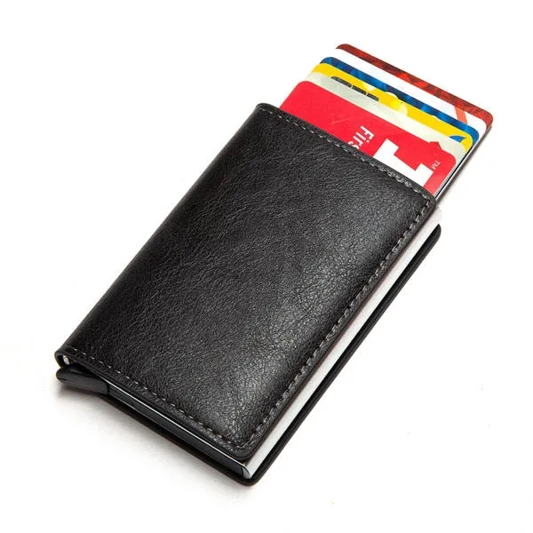 2020 Dropshipping Man Women Smart Wallet Business Card Holder Rfid Wallet Aluminum Metal Credit Business Mini Card Wallet