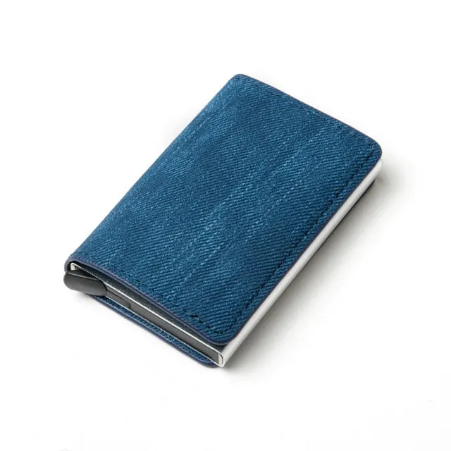 2020 Dropshipping Man Women Smart Wallet Business Card Holder Rfid Wallet Aluminum Metal Credit Business Mini Card Wallet
