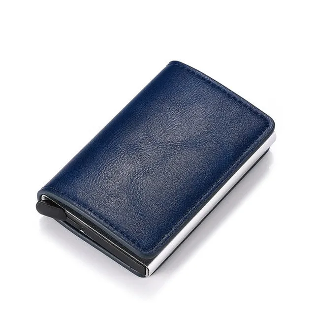 2020 Dropshipping Man Women Smart Wallet Business Card Holder Rfid Wallet Aluminum Metal Credit Business Mini Card Wallet