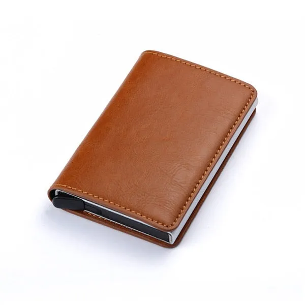 2020 Dropshipping Man Women Smart Wallet Business Card Holder Rfid Wallet Aluminum Metal Credit Business Mini Card Wallet