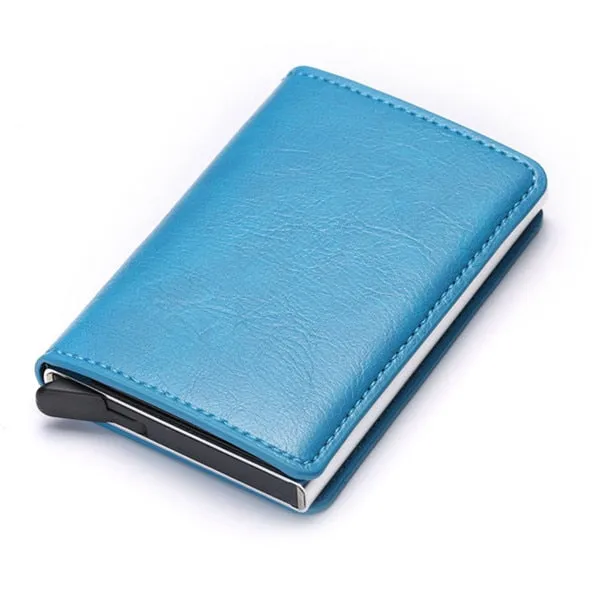2020 Dropshipping Man Women Smart Wallet Business Card Holder Rfid Wallet Aluminum Metal Credit Business Mini Card Wallet