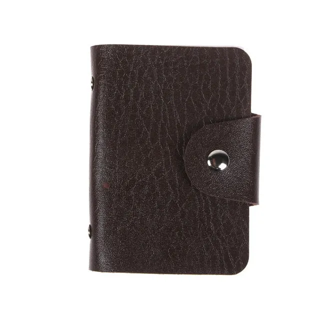 2021 New Year Fashion Unisex Business Leather Wallet ID Credit Card Holder Name Cards Case Pocket Organizer Money Phone Coin Bag