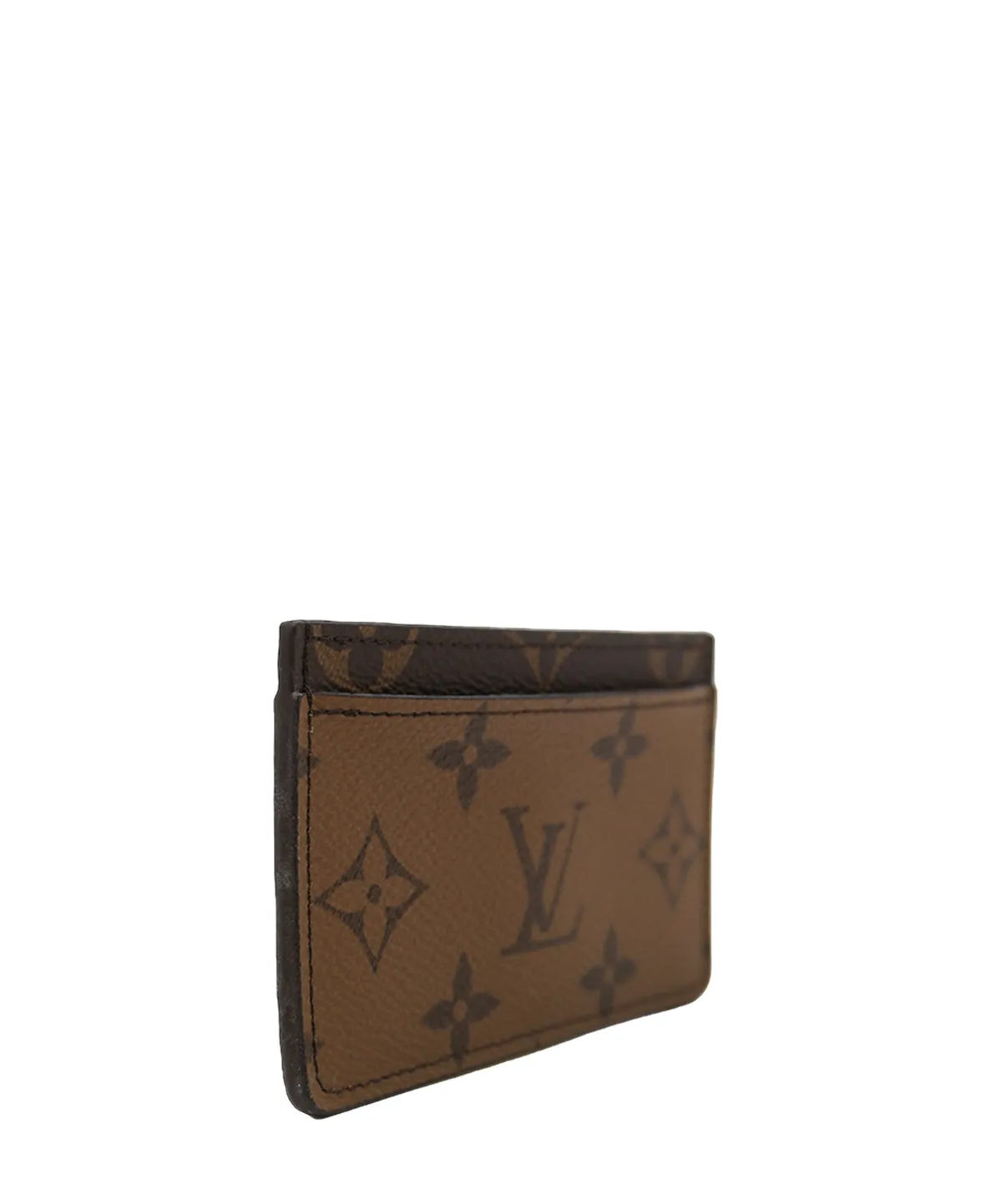 2022 Monogram Reverse Card Case Brown