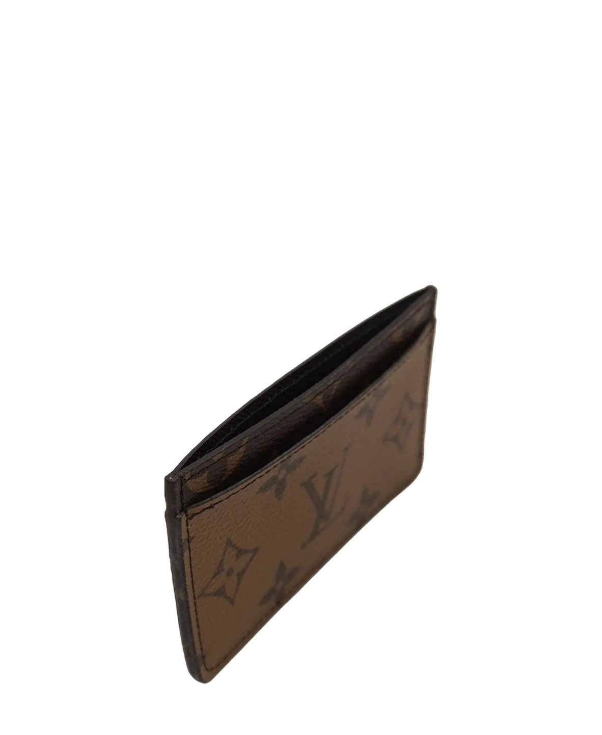 2022 Monogram Reverse Card Case Brown