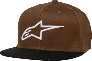 ALPINESTARS Ageless Flat Bill Hat - Brown/Black - Large/XL 1035810158010LX