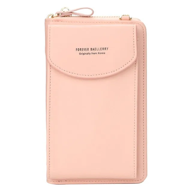 Baellerry 2021 Women Wallet Brand Cell Phone Wallet Big Card Holders Wallet Handbag Purse Clutch Messenger Shoulder Straps Bag