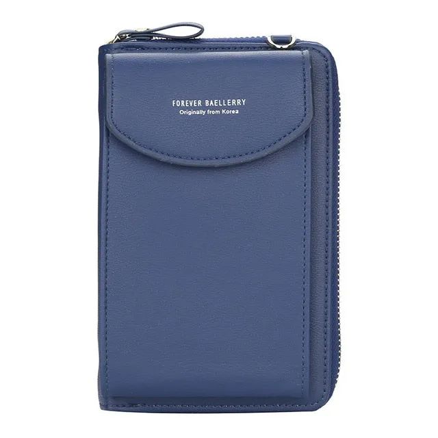 Baellerry 2021 Women Wallet Brand Cell Phone Wallet Big Card Holders Wallet Handbag Purse Clutch Messenger Shoulder Straps Bag
