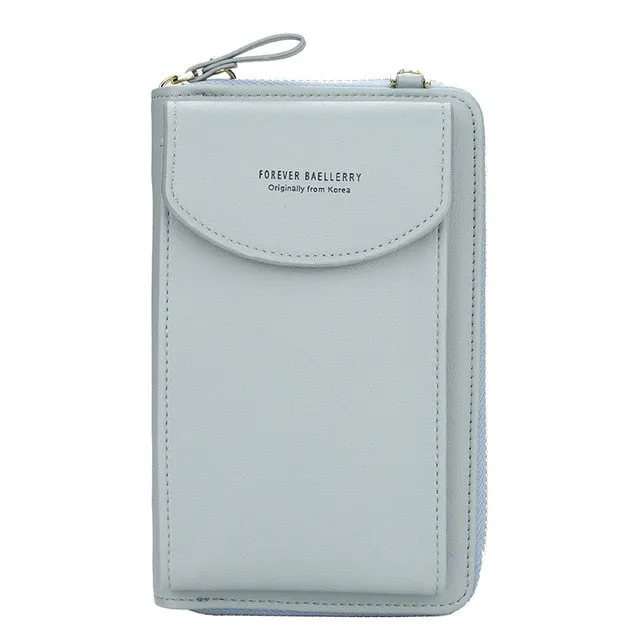 Baellerry 2021 Women Wallet Brand Cell Phone Wallet Big Card Holders Wallet Handbag Purse Clutch Messenger Shoulder Straps Bag