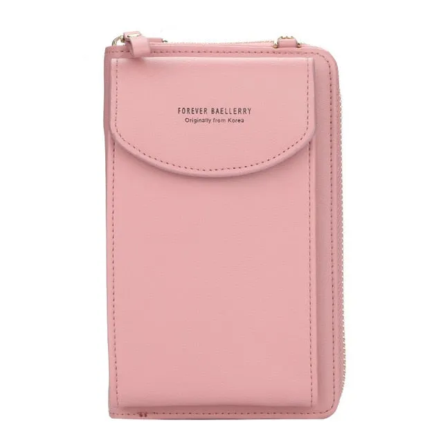 Baellerry 2021 Women Wallet Brand Cell Phone Wallet Big Card Holders Wallet Handbag Purse Clutch Messenger Shoulder Straps Bag