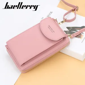 Baellerry 2021 Women Wallet Brand Cell Phone Wallet Big Card Holders Wallet Handbag Purse Clutch Messenger Shoulder Straps Bag
