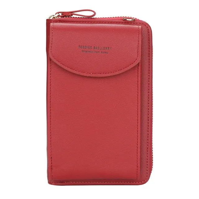 Baellerry 2021 Women Wallet Brand Cell Phone Wallet Big Card Holders Wallet Handbag Purse Clutch Messenger Shoulder Straps Bag