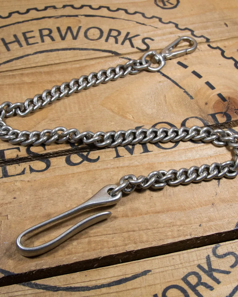 Barnes and Moore Heavy Duty Brass Wallet Tether - Solid Brass / Nickel Plated