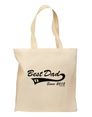 Best Dad Since 2015 Grocery Tote Bag by TooLoud