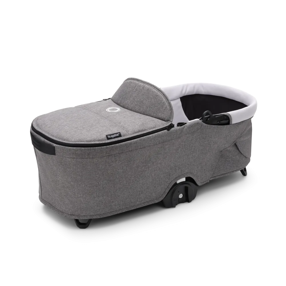 •Bugaboo, Dragonfly Bassinet Complete, Grey Melange