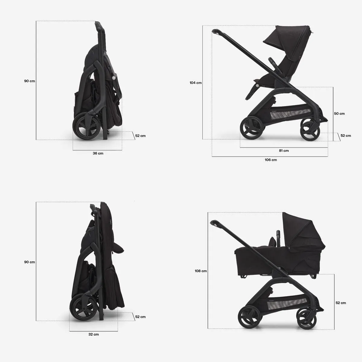 Bugaboo, Dragonfly   Cloud T Ultimate Bundle, Forest Green