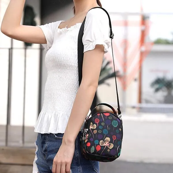 Floral Multi-pocket Crossbody Phone Bag