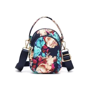 Floral Multi-pocket Crossbody Phone Bag