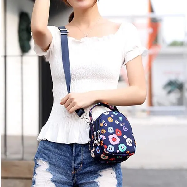 Floral Multi-pocket Crossbody Phone Bag