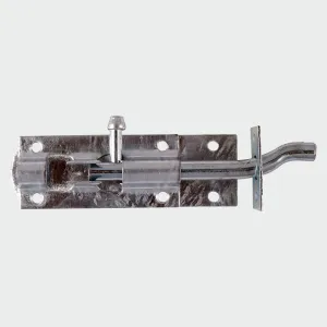 Galvanised 150mm (6") Neck Tower Bolt