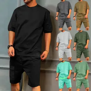 Heren Vrijetijdspak - Zachte Materialen - Perfect voor Zomeractiviteiten