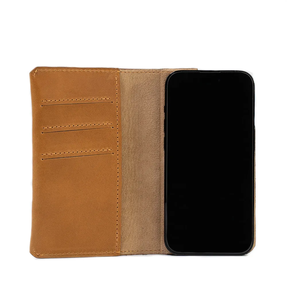 iPhone 12/13 series Leather Folio Case Wallet with MagSafe - The Minimalist 1.0