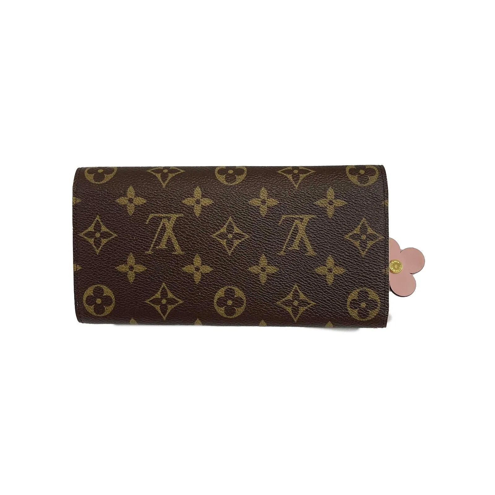 Louis Vuitton - Limited Edition Monogram Bloom Flower Emilie Wallet w/ Full Kit
