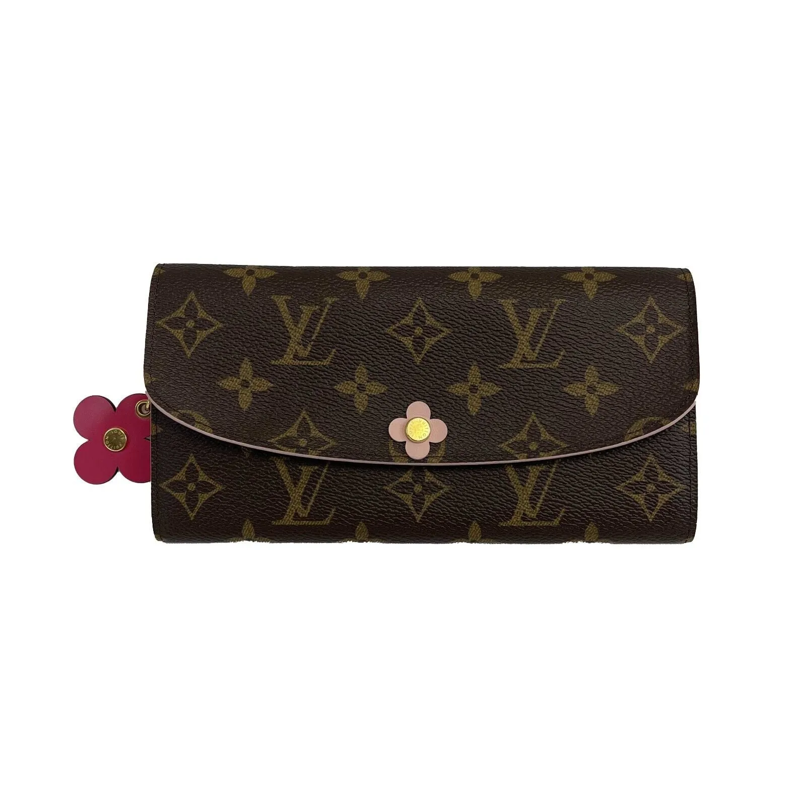 Louis Vuitton - Limited Edition Monogram Bloom Flower Emilie Wallet w/ Full Kit