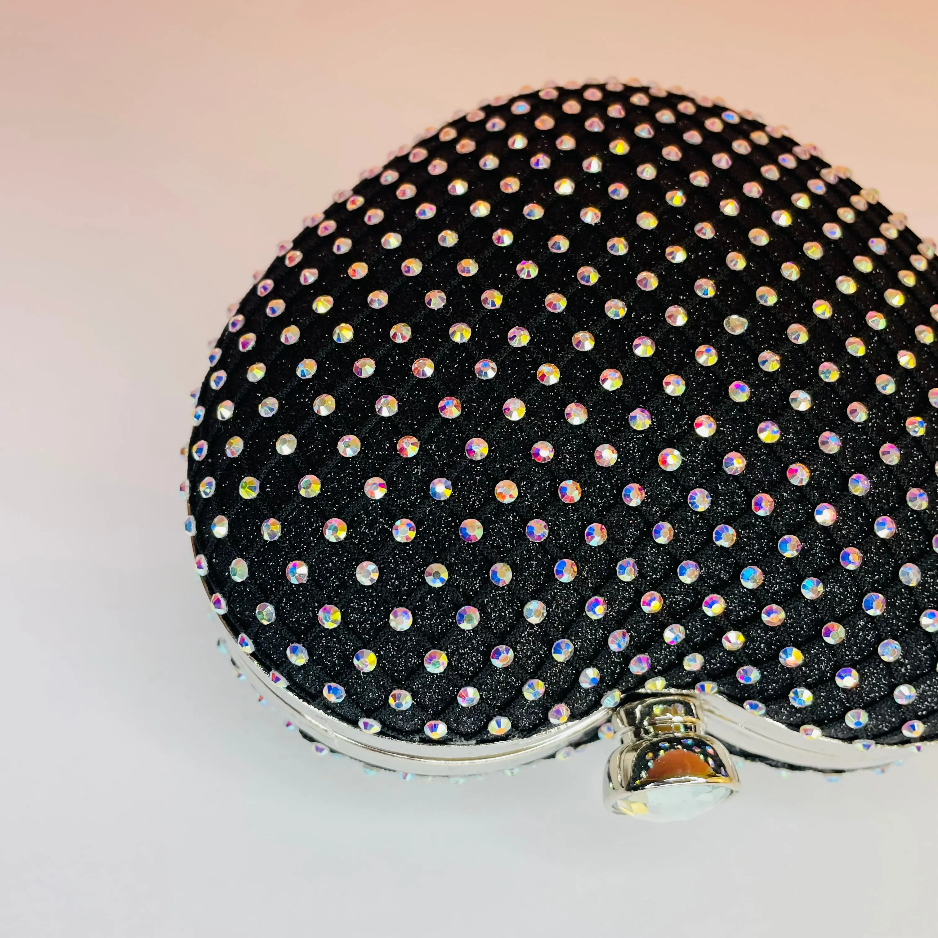 Love Bright Heart Clutch Red/Gold or Black/Silver