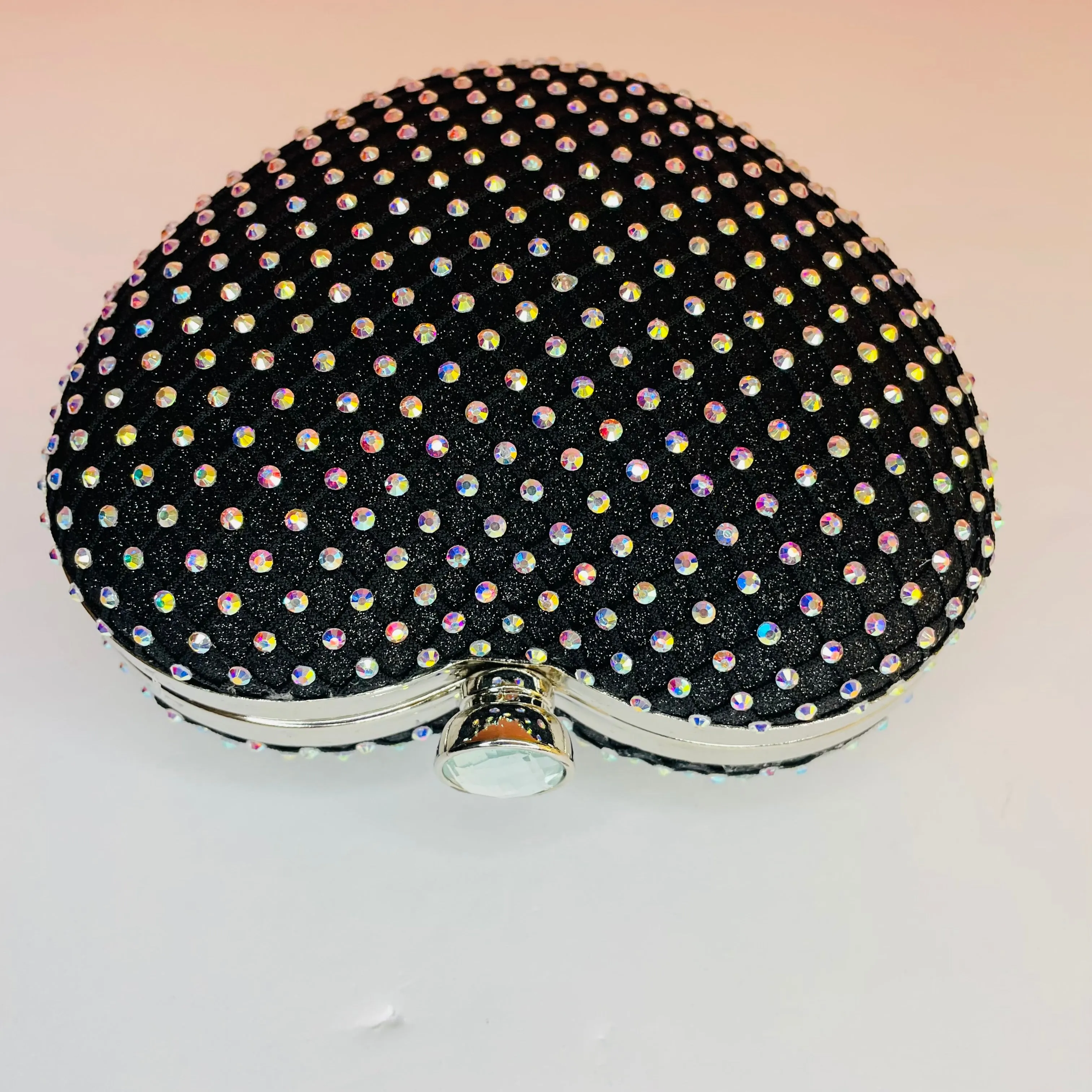 Love Bright Heart Clutch Red/Gold or Black/Silver