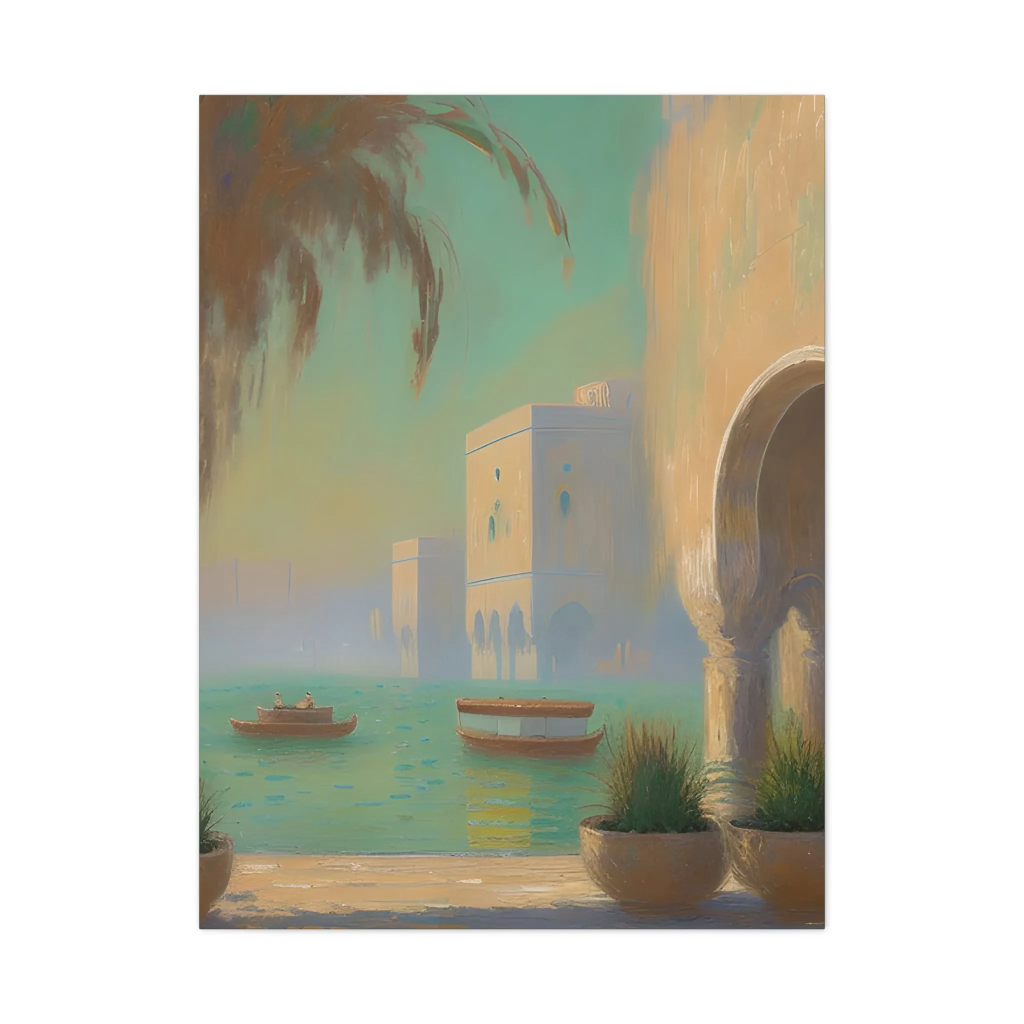 Mediterranean Muse Matte Canvas Curated By Artisan & Blooms