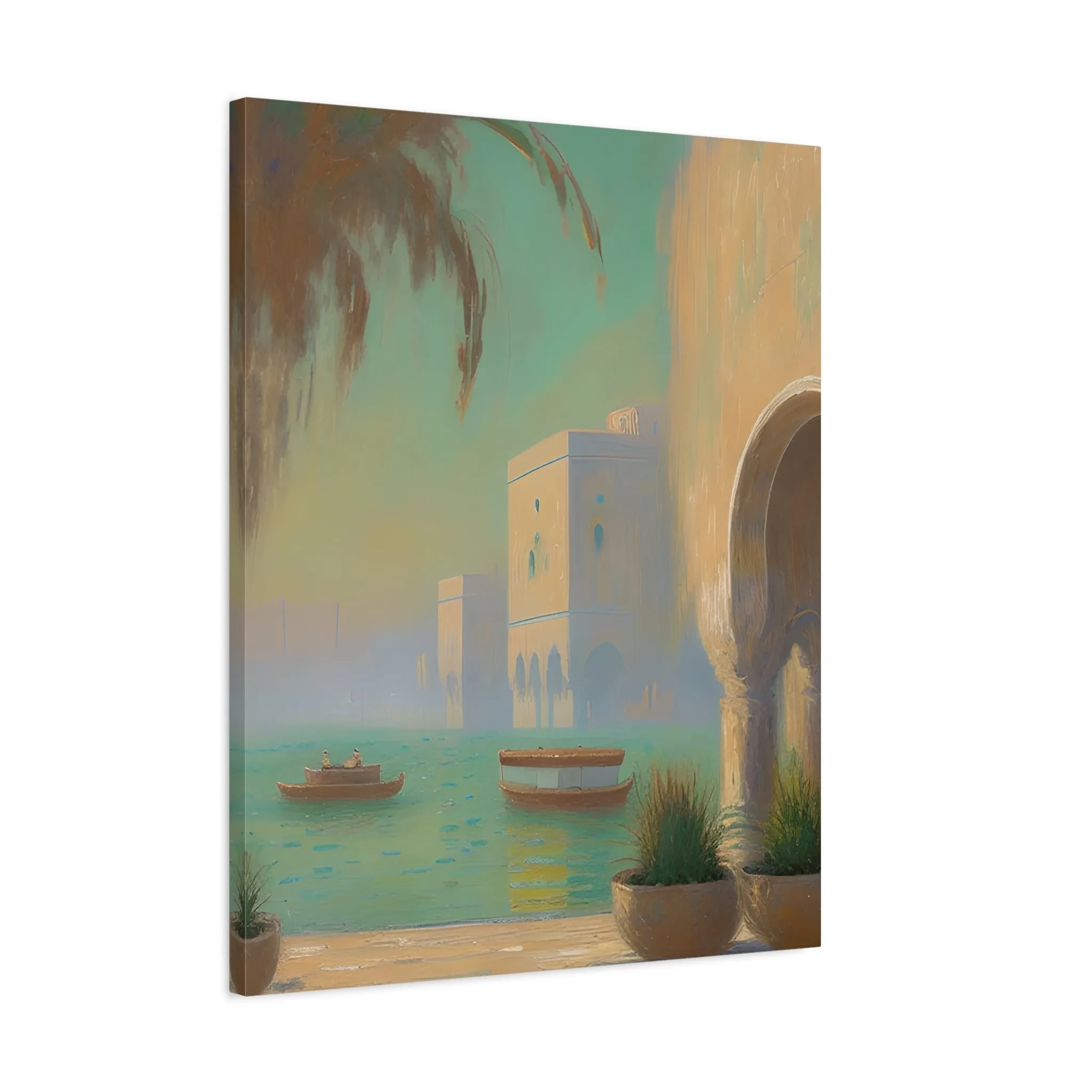 Mediterranean Muse Matte Canvas Curated By Artisan & Blooms