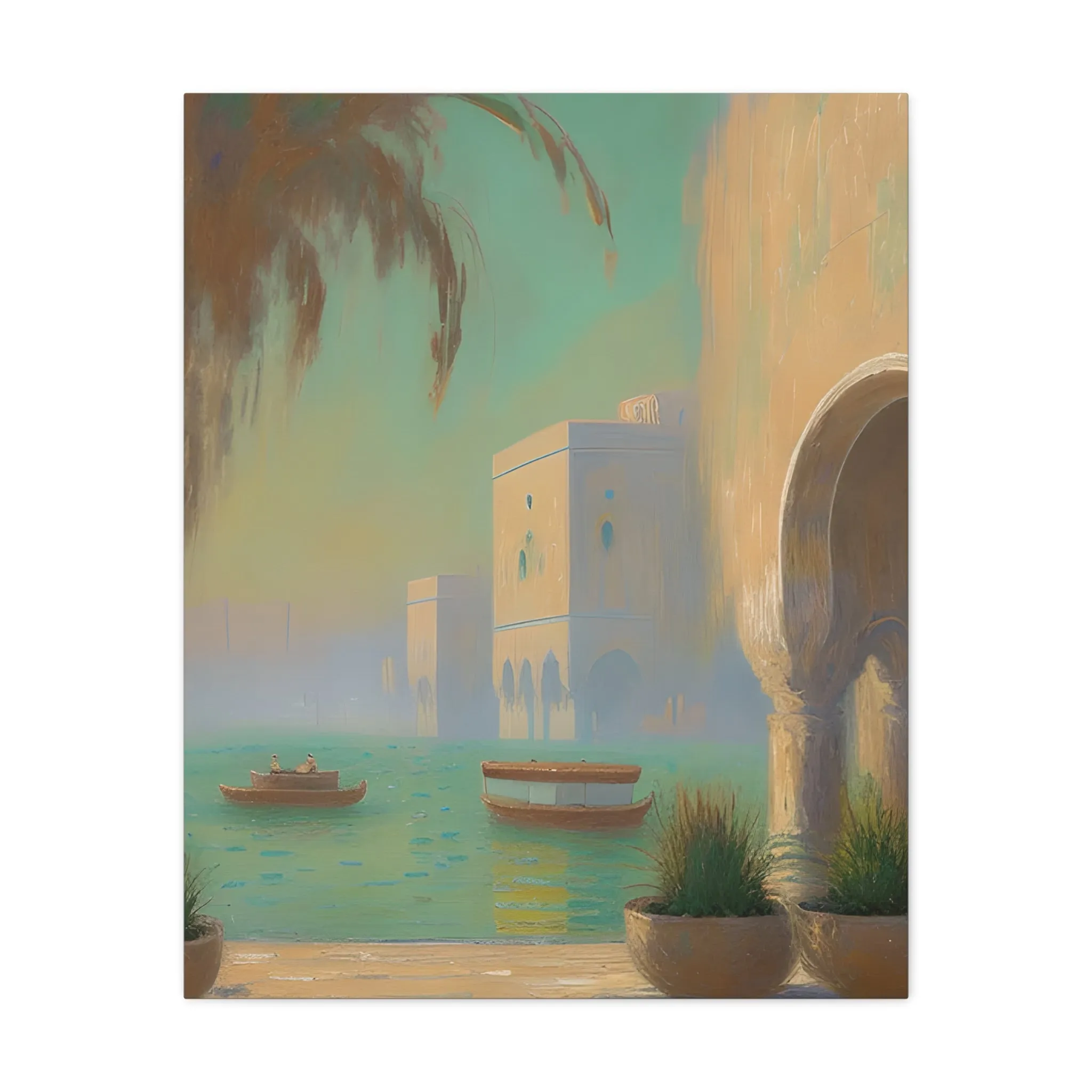 Mediterranean Muse Matte Canvas Curated By Artisan & Blooms
