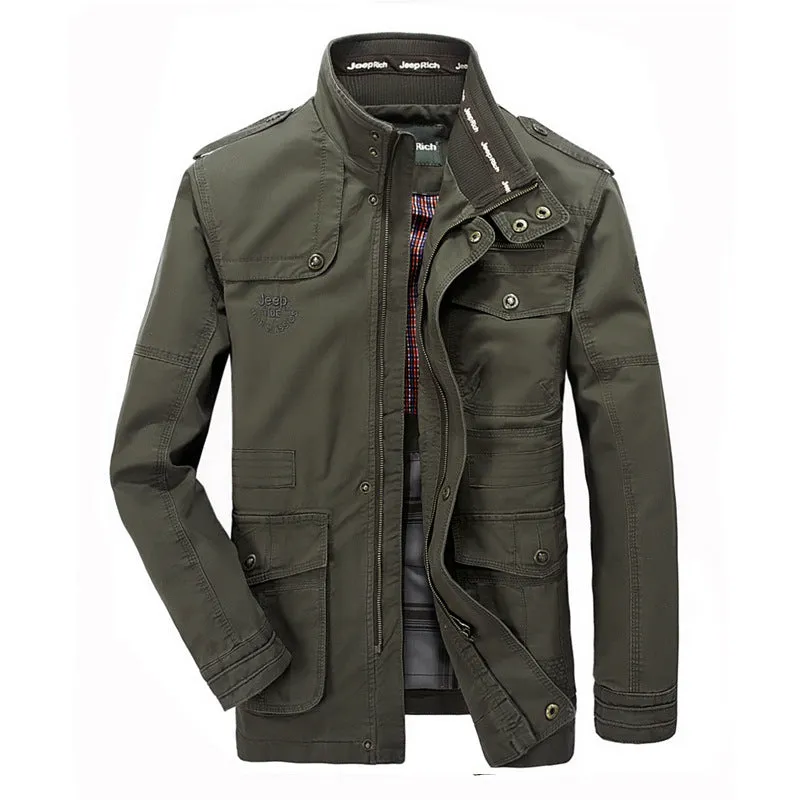 Men's casual Multi-pocket Jacket