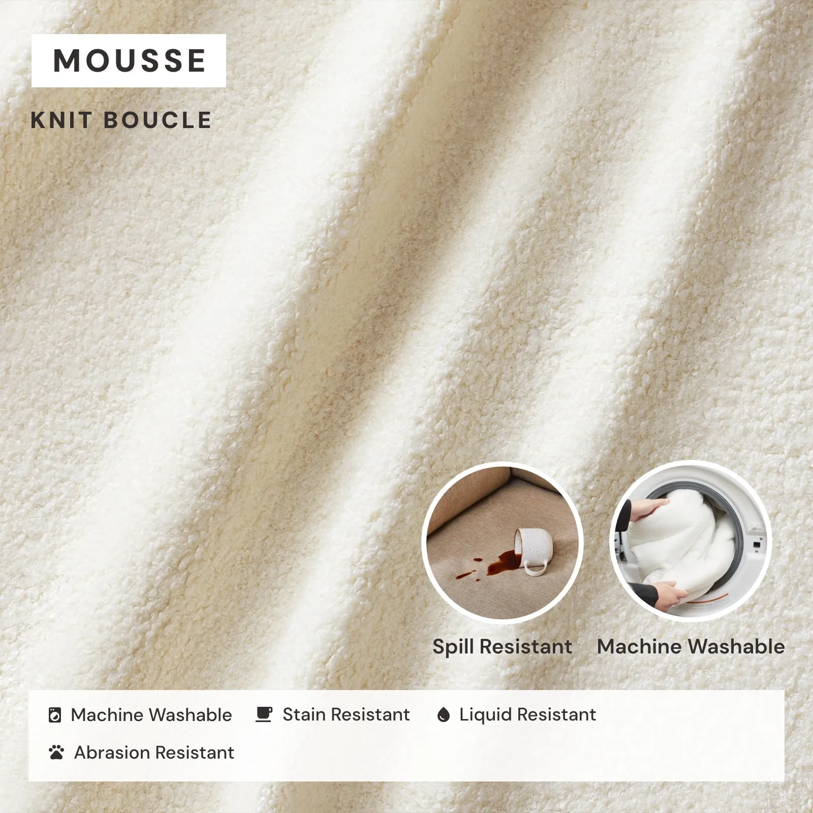 Modular Performance 4-Seater in Mousse | Deluxe Blend