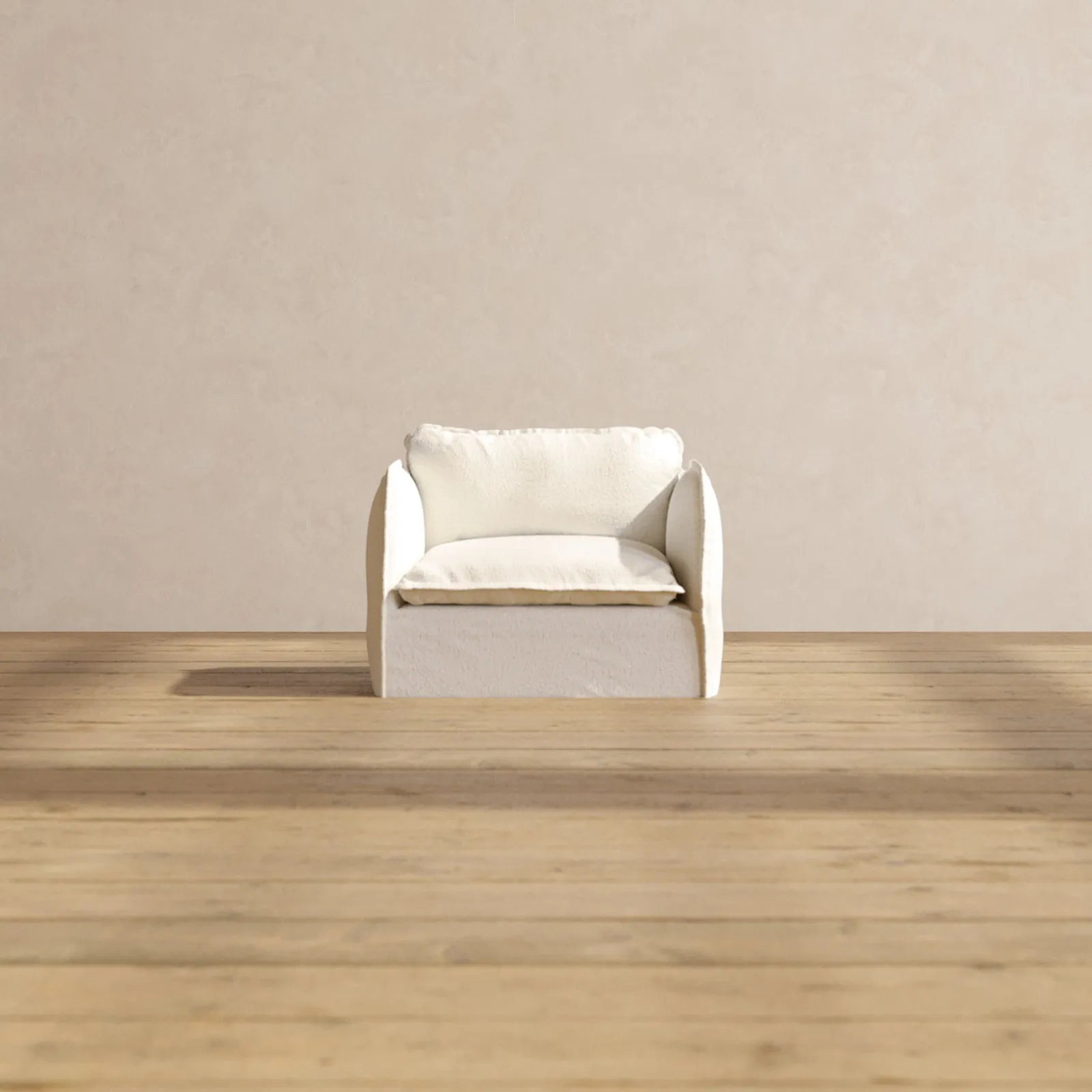 Modular Performance Armchair in Mousse | Deluxe Blend