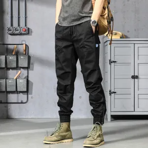 Multi-pocket Washed Cotton Micro-stretch Slacks
