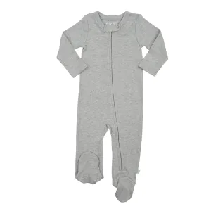 Organic Cotton Footie | heather grey