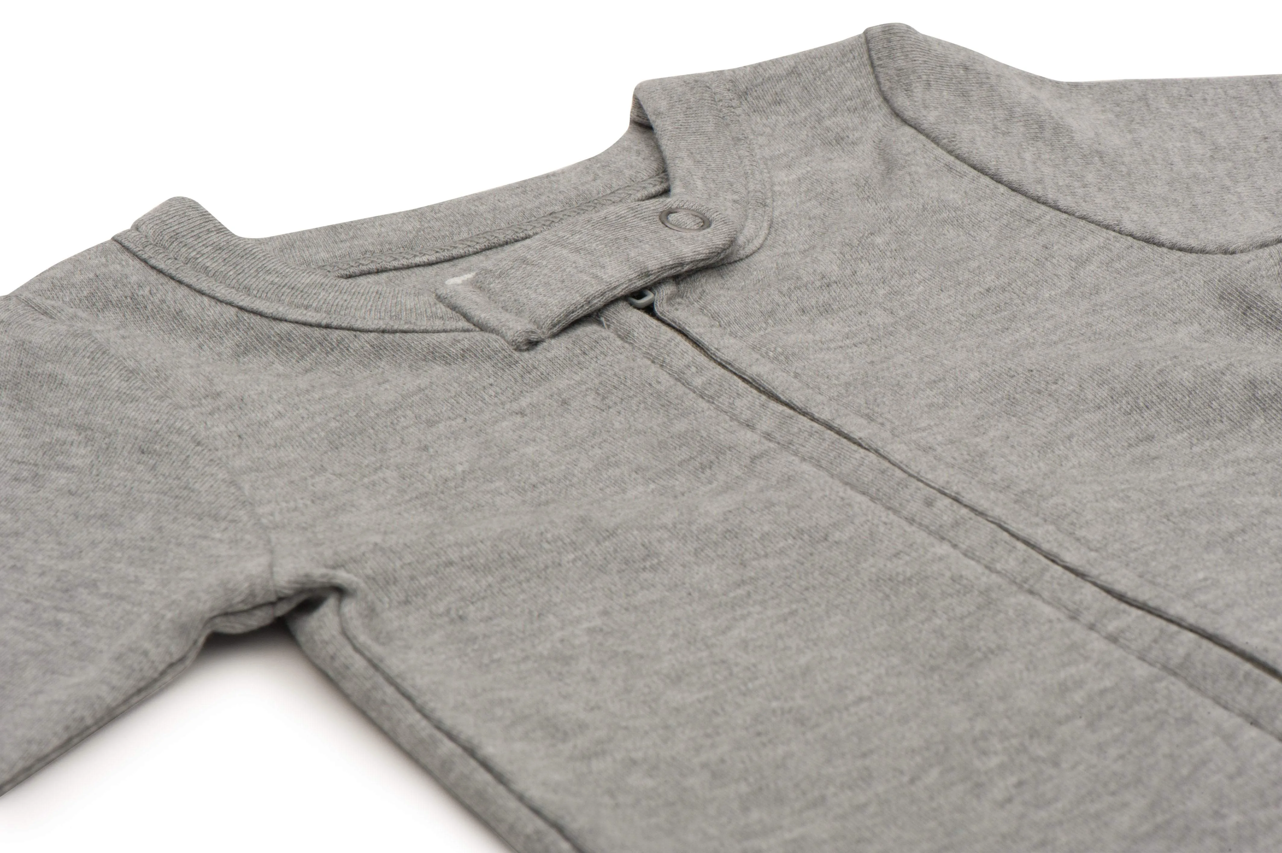 Organic Cotton Footie | heather grey