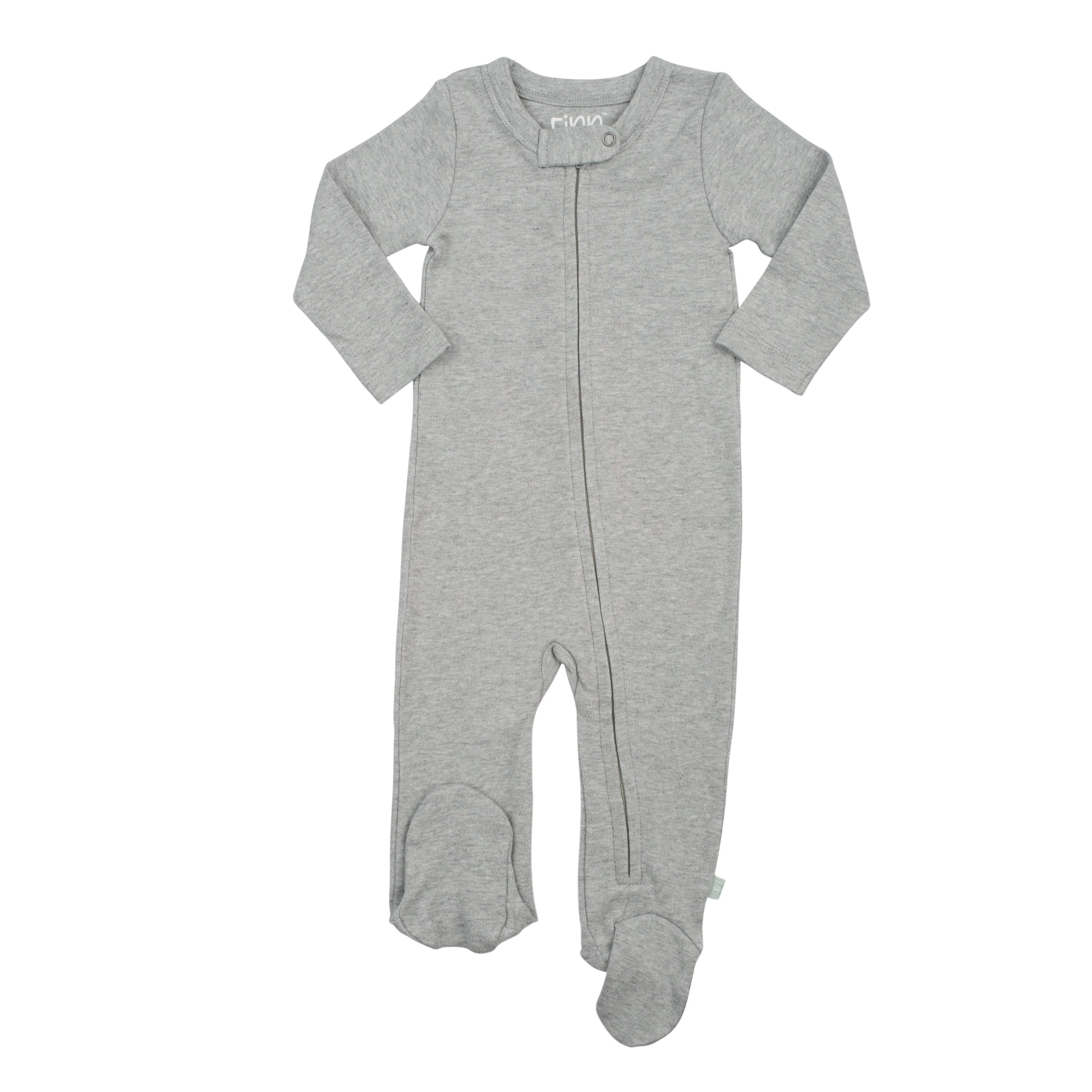 Organic Cotton Footie | heather grey