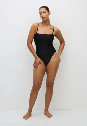 Petite Square Maillot - Black